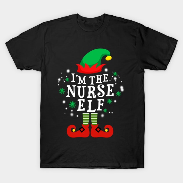 I'm The Nurse Elf Christmas T-Shirt by DexterFreeman